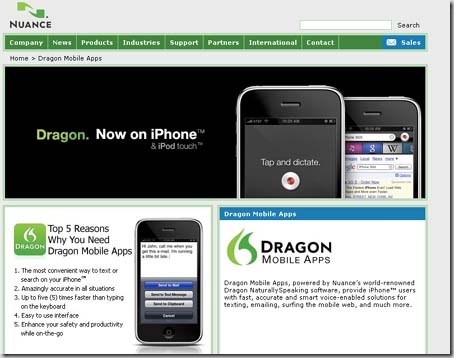 dragon iPhone app