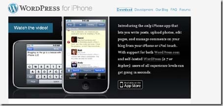 WordPress for iPhone